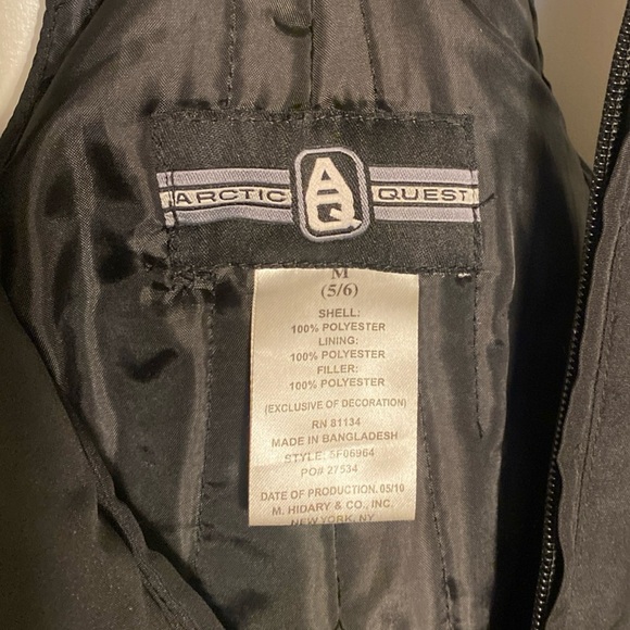 Arctic Quest kids black snow bibs M (5-6) - Picture 4 of 4